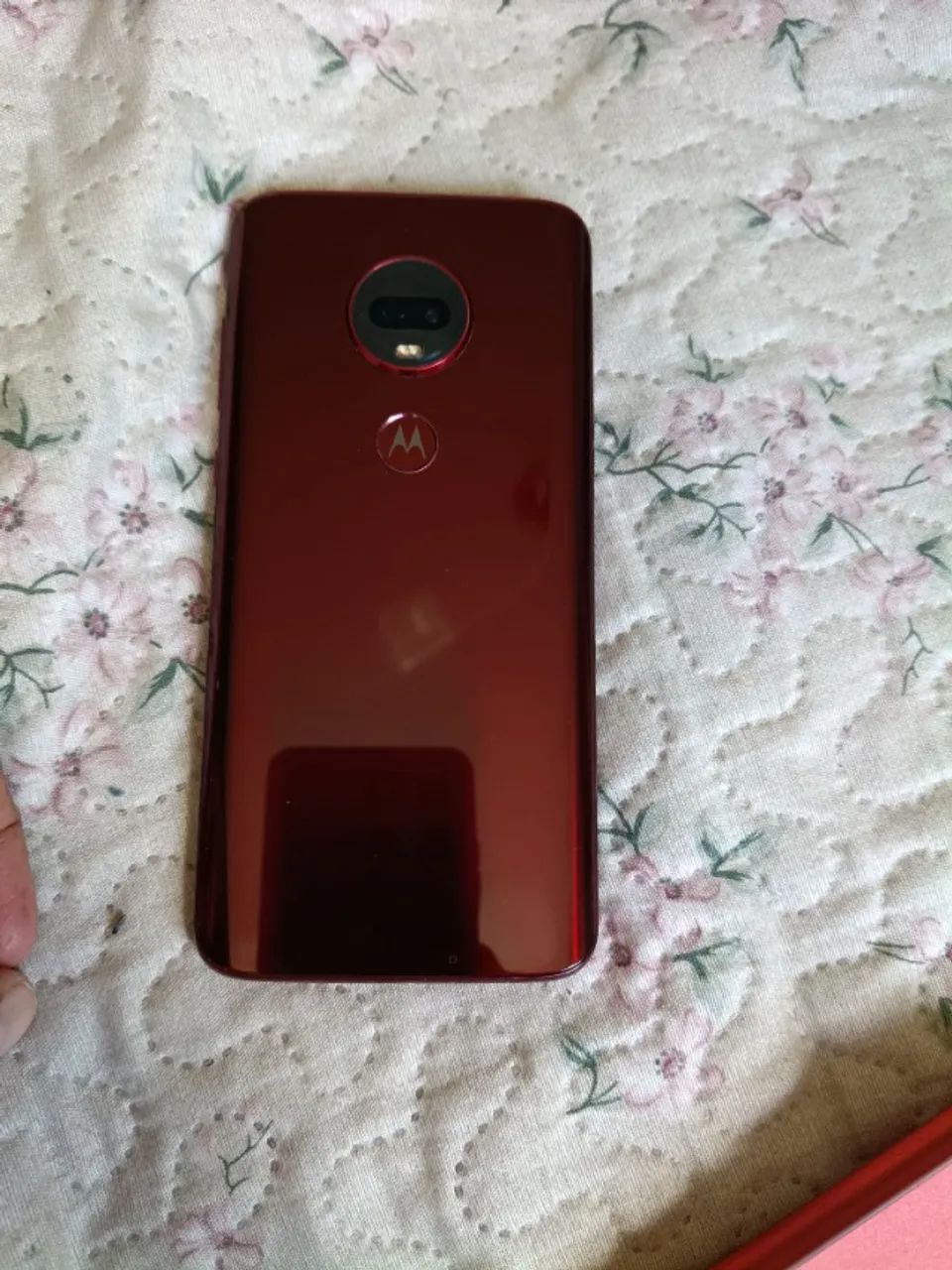 Celular motog7 plus vermelho 