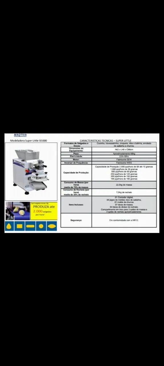 MÁQUINA DE FABRICAR SALGADOS  MAQTIVA  - Foto 2