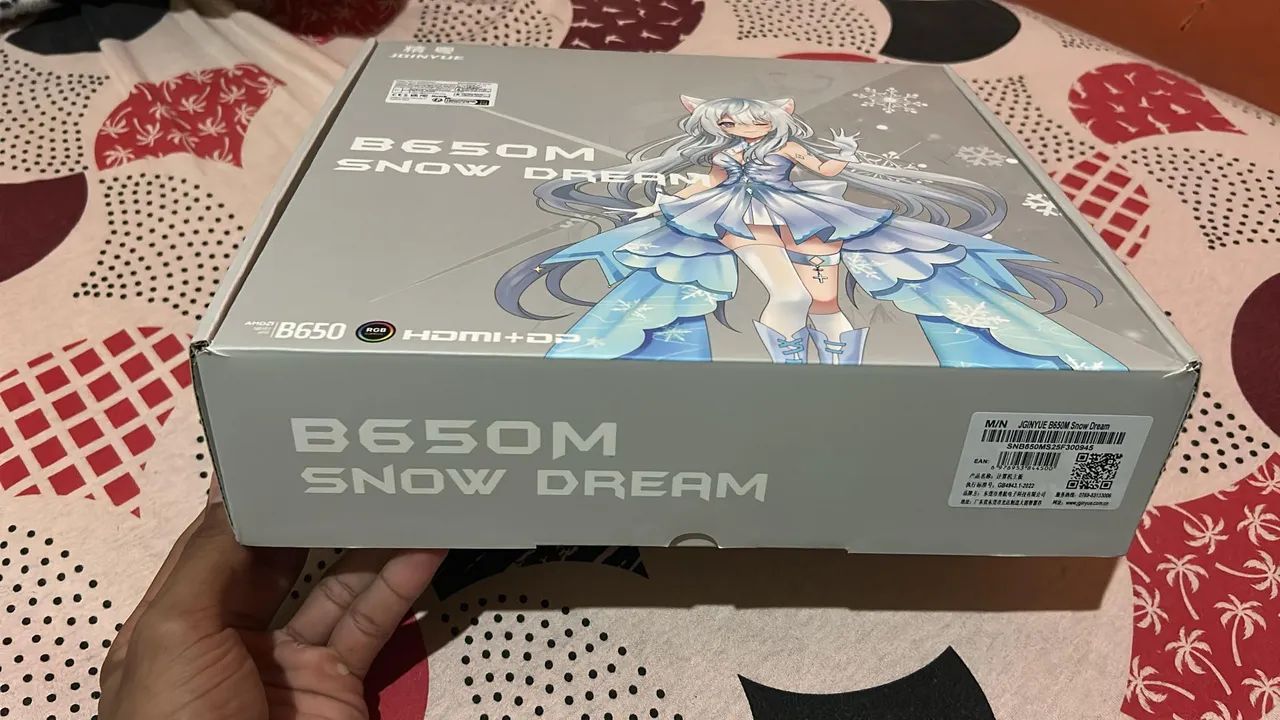 (venda ou troca)Placa mãe B650m Snow Dream branca "PRODUTO NOVO" - Foto 3