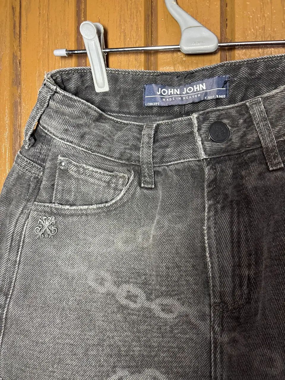 shorts john john jeans preto - Foto 3