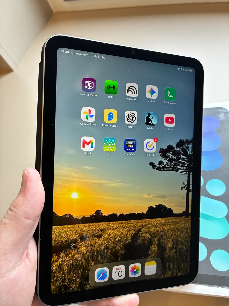 iPad Mini 7 128gb Estelar + Apple Pencil Pro - Novo na Caixa