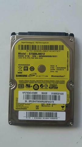 Hd samsung sata 500 gb para notebook oportunidade