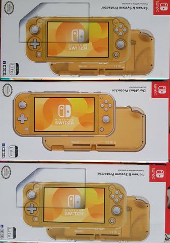 Case ACRÍLICA com película para Nintendo switch lite nova