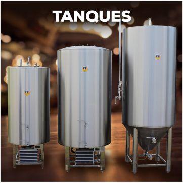 Tanque fermentador e maturador auto refrigerado para cerveja 120 lit