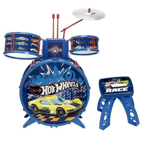 Bateria Infantil Hot Wheels Radical Instrumentos Musicais - Foto 2