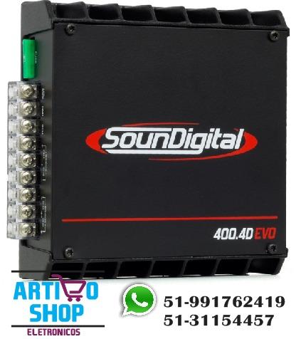 Modulo Soundigital Sd400.4 400w rms 4 Canais