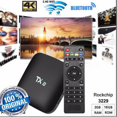 Tv Box Tânix Tx2 4k 2Gb Ram 16Gb Rom Bluetooth Processador