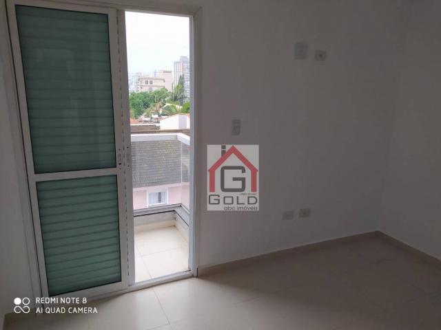 Apartamento com 3 dormitórios para alugar, 88 m² por R$ 2.000,00/mês - Campestre - Santo A - Foto 13