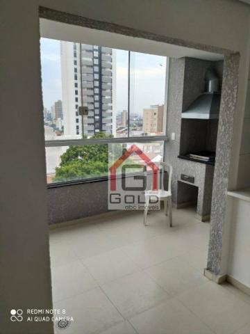 Apartamento com 3 dormitórios para alugar, 88 m² por R$ 2.000,00/mês - Campestre - Santo A - Foto 5