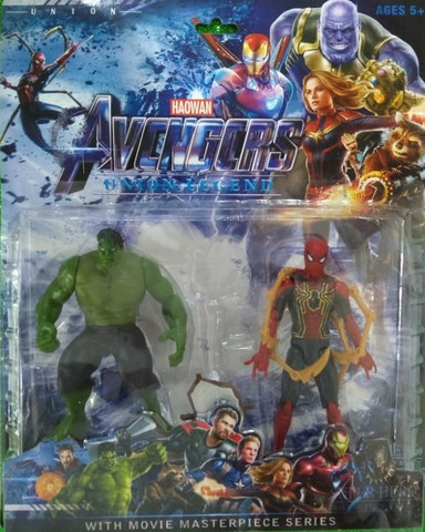 Coleção Bonecos Hulk e Homem-Aranha Guerra Infinita - Foto 3