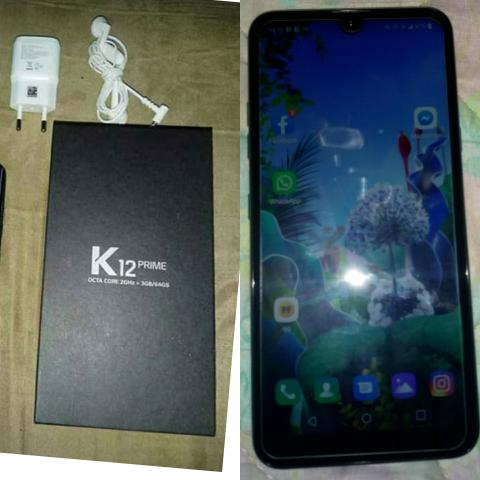K12 prime 64GB/1 mês de uso/Parcelo no cartão