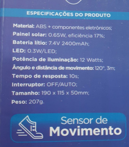 Oferta!!! Arandela Led 12w Solar - Foto 2