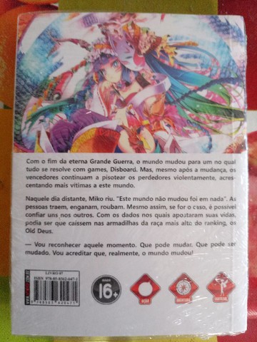 No Game no Life light novel vol. 7 lacrado - Foto 3
