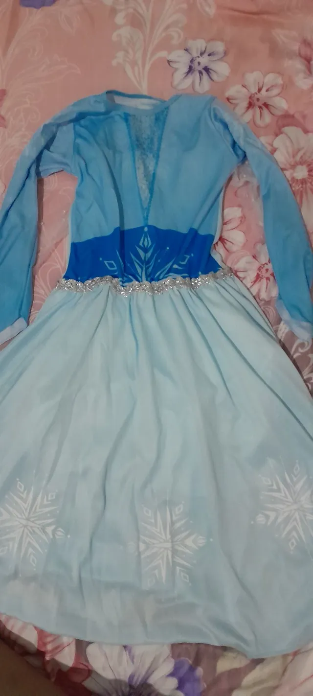 Vestido Frozen Infantil Rainha Elsa + acessórios de Brinde