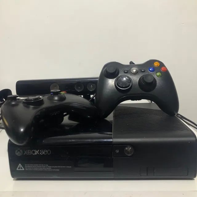 Console Xbox 360 Super Slim 4gb 2 Controles E Jogos - Usado