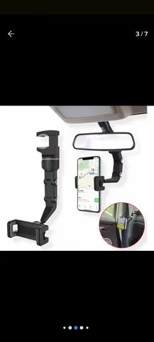 Suporte Celular Carro Para Retrovisor Universal 360°original - Foto 2