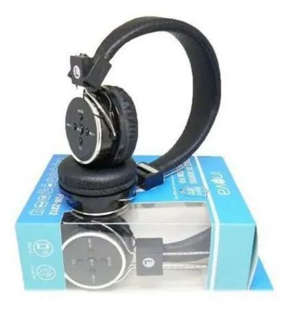 Fone de ouvido bluetooth com entrada cartão headset headphone - Foto 4
