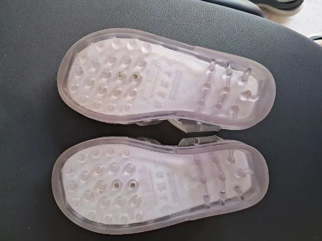 Sandália Mini Melissa Possession Transparente - tamanho 22 - Foto 4