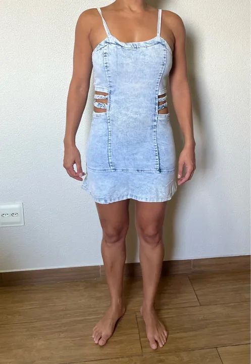 Vestido Jeans Claro 