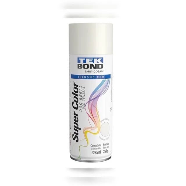 Tinta automotiva spray brilhante aerossol, uso geral!!! 350ml/250g - Foto 2