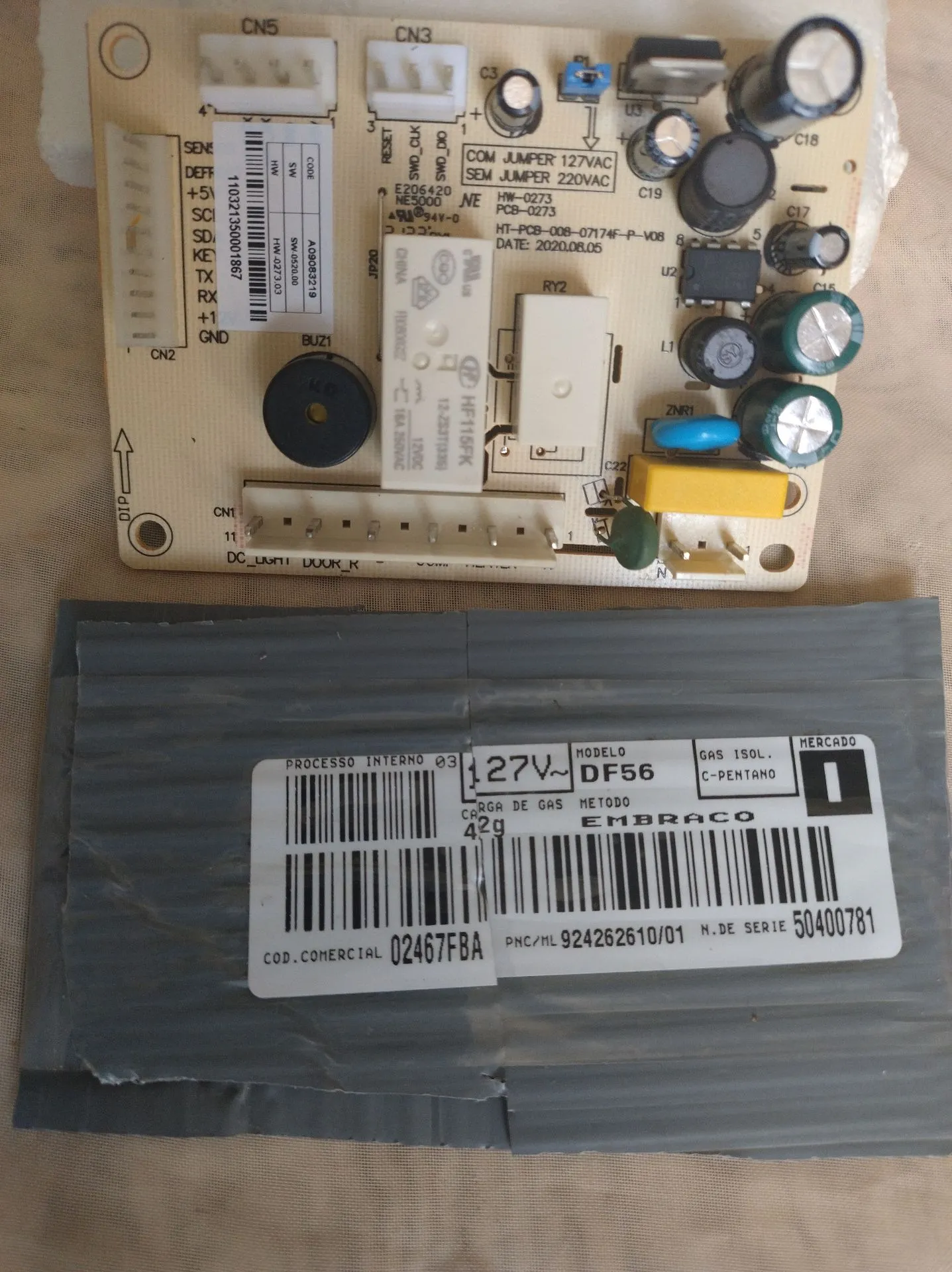 Placa kit Radiação DF 56