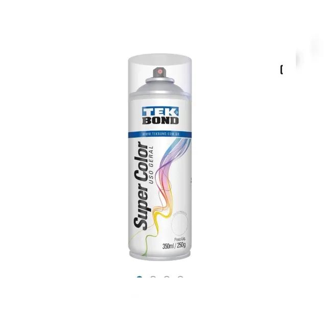 Tinta automotiva spray brilhante aerossol, uso geral!!! 350ml/250g - Foto 3