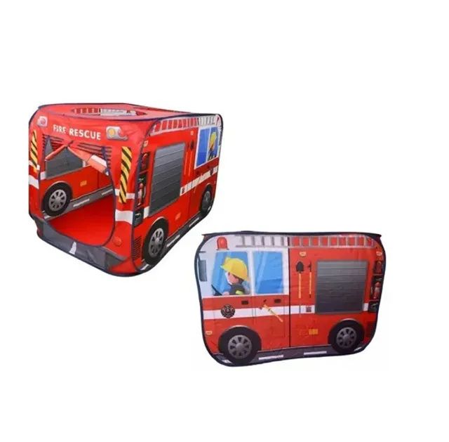 Barraca Casinha Toca Infantil Bombeiro 114x73x73cm Tk-ab3113 - Foto 3