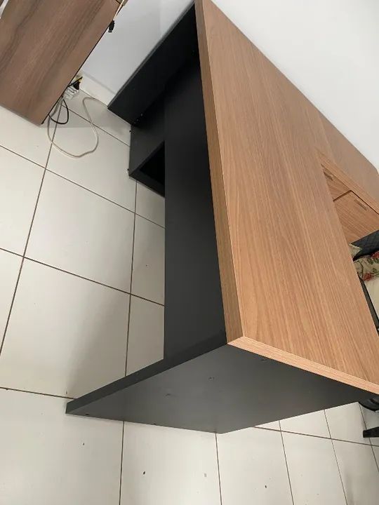Mesa para escritório em L 100% MDF - Foto 4