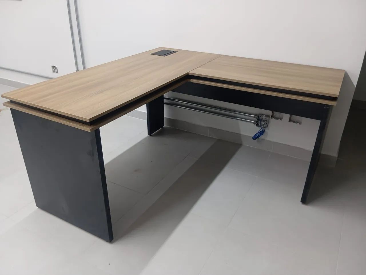 MESA EM L BORDAS ROMANA NOVA 100% MDF  - Foto 4