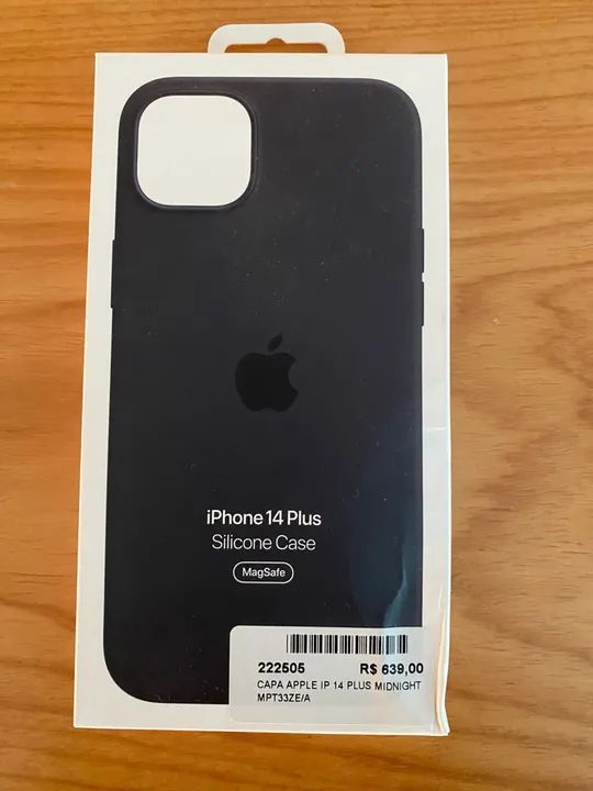 Capa de Silicone para iPhone 14 Plus - Midnight