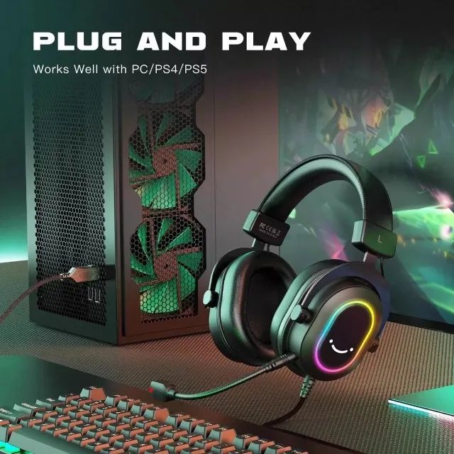 Headset Gamer RGB com Microfone H6 Fifine - Foto 2