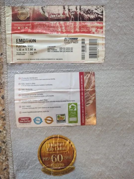 Tapete São Carlos Platina 1,50 M x 2 M - Foto 3