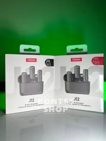 Microfone de Lapela Ulanzi J12 duplo/ disponível nas versões Tipo C e lightning - Foto 3
