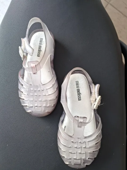 Sandália Mini Melissa Possession Transparente - tamanho 22
