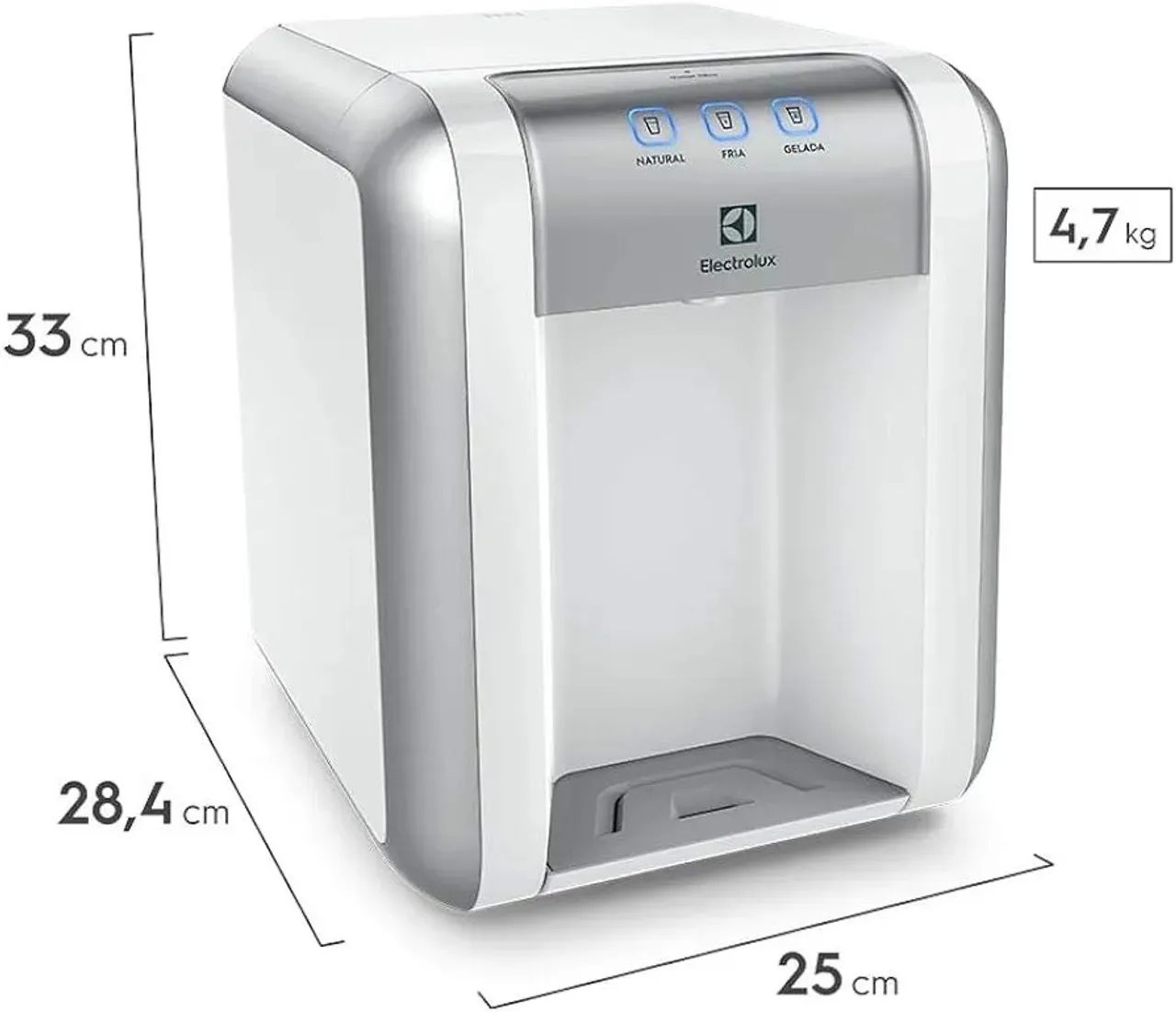 Bebedouro Eletrônico Electrolux Touch - Água Natural, Fria e Gelada - Foto 2