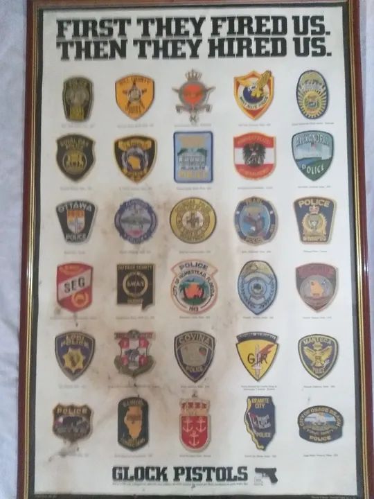 QUADRO ANTIGO DA GLOCK