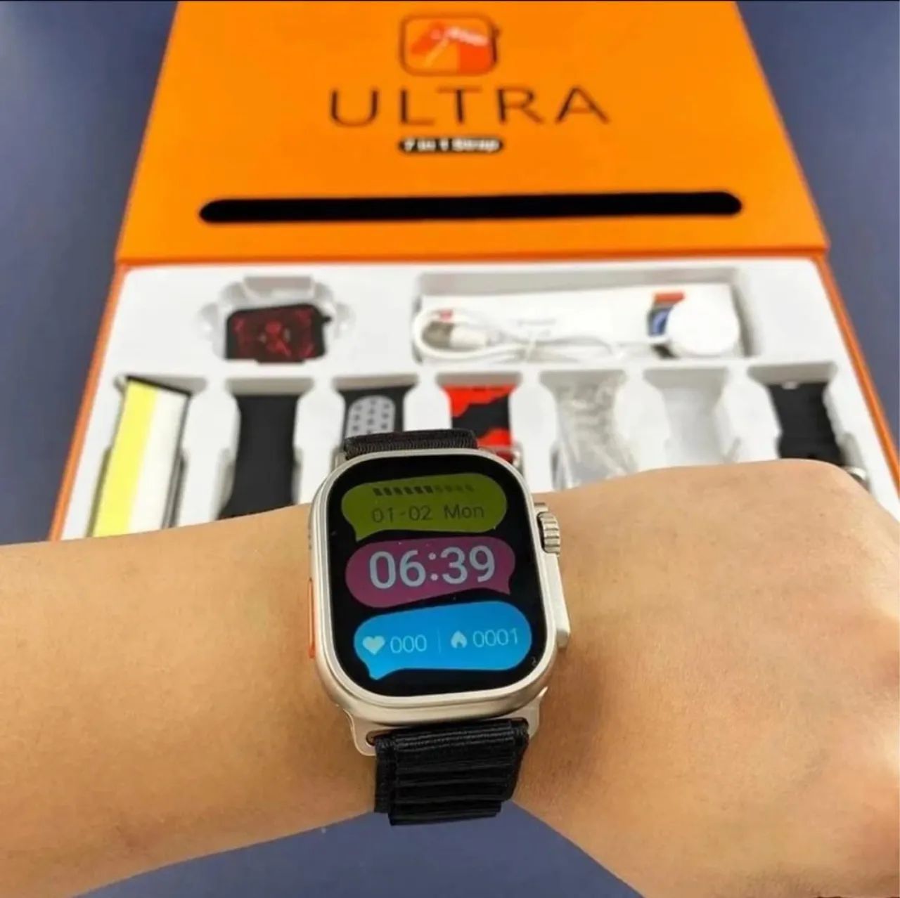 Smartwatch Ultra com Diversas Pulseiras big Max Entregamos 