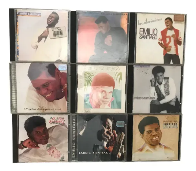 Coleção de 9 CDS de Emílio Santiago