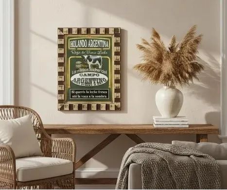 Quadro - figura argentina decorativa - gado holandês - Foto 3