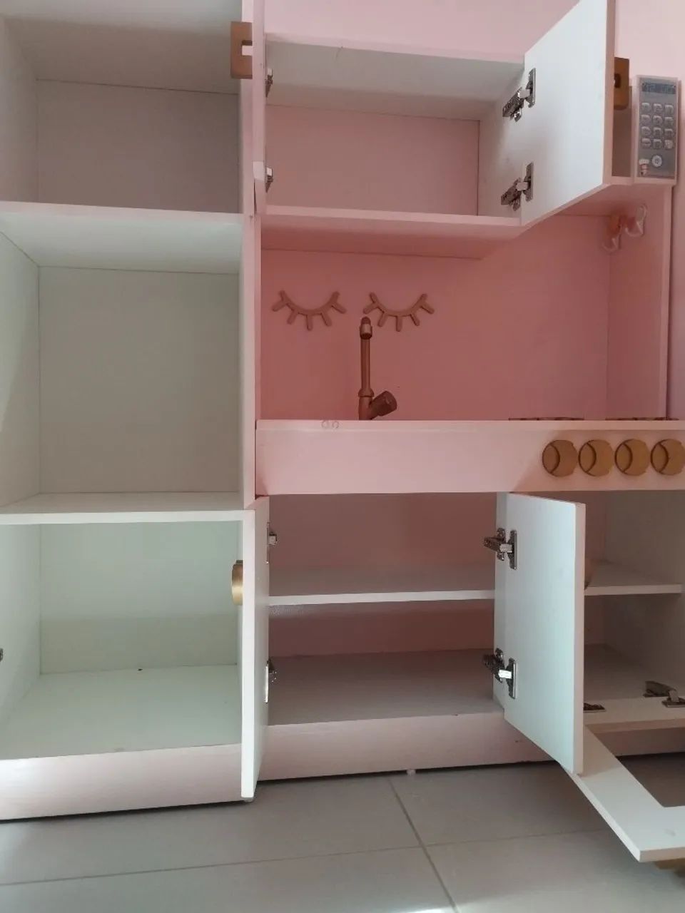 Cozinha Infantil Completa - Rosa - Foto 2