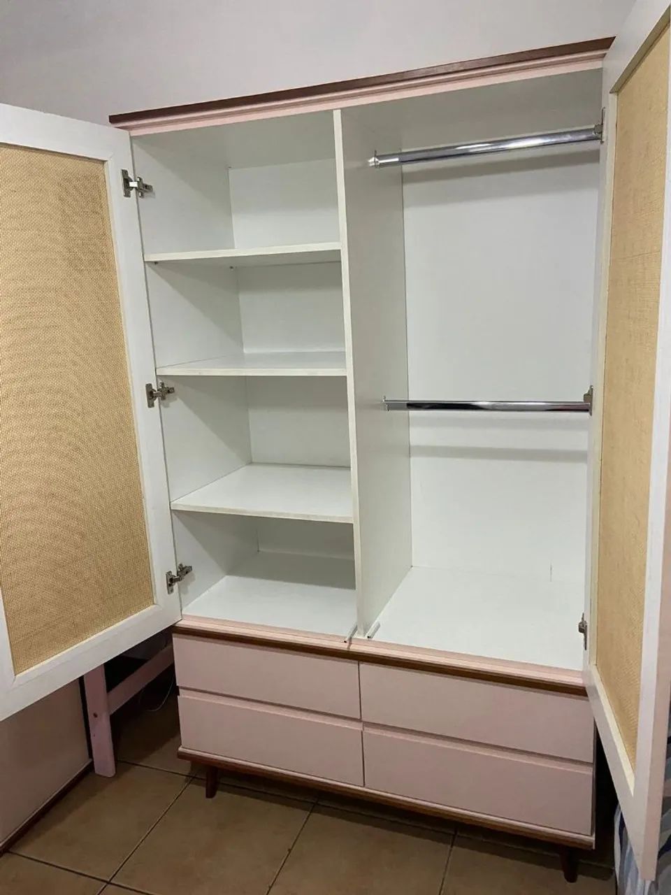 Conjunto de berço e guarda roupas infantil - Foto 5