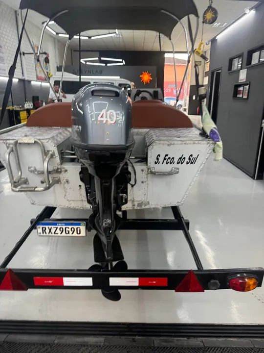 Barco ecologia com carretinha nova  - Foto 4