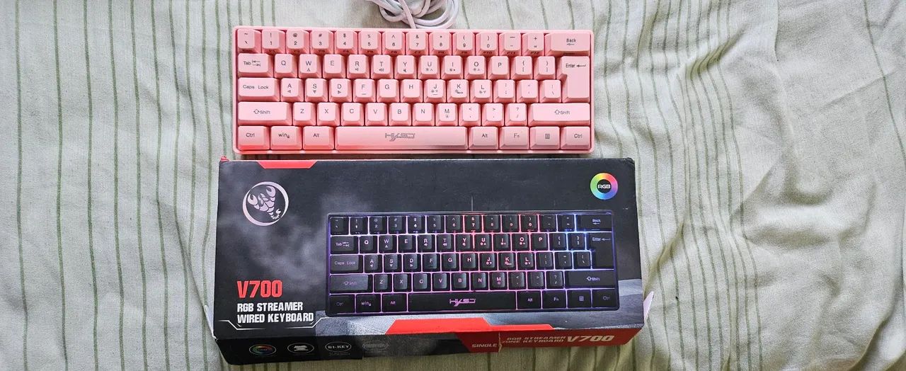 Teclado gamer 60% HXSJ V700 - Foto 4