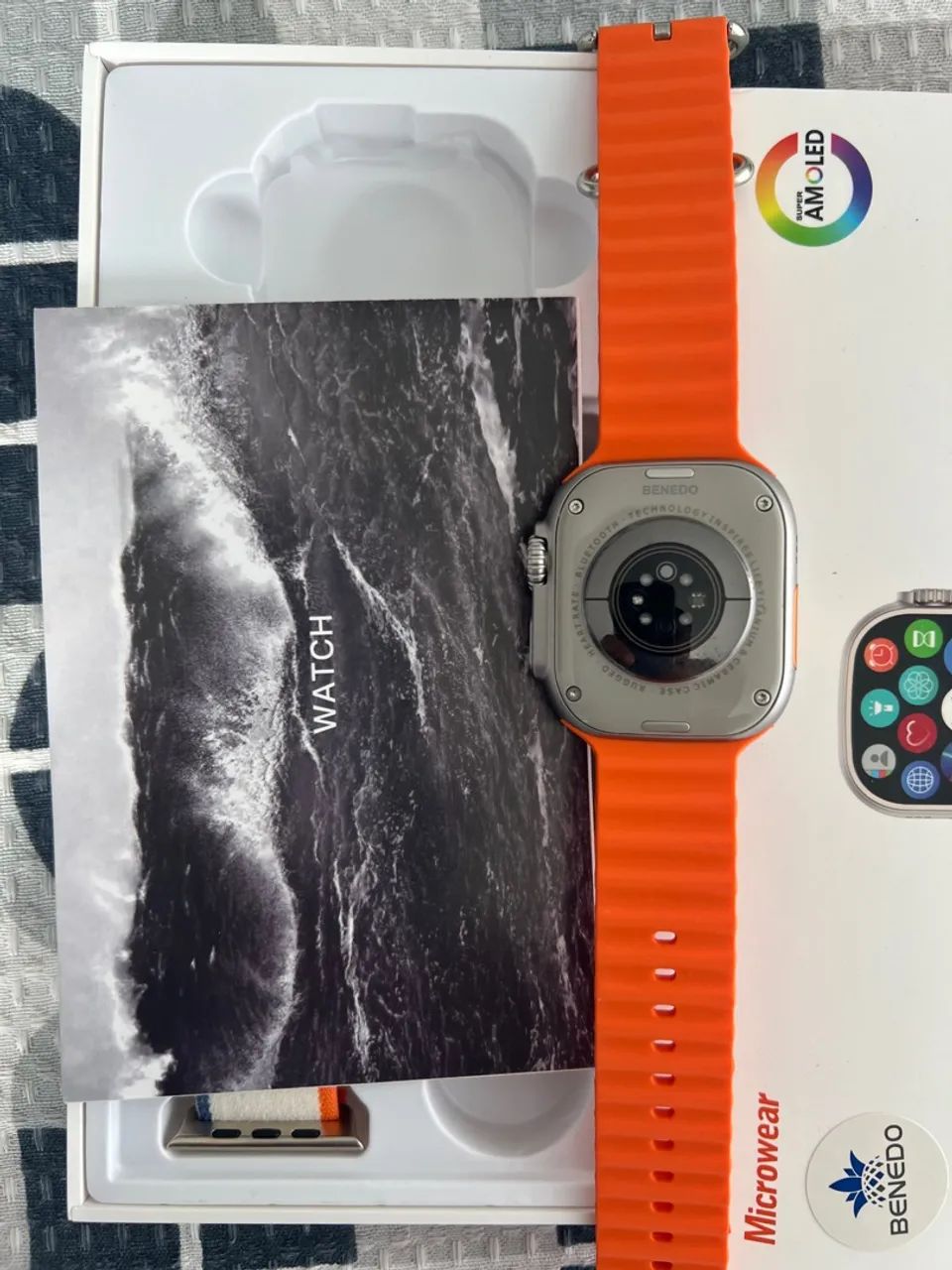 Relógio Smartwatch W69 Ultra Plus 49mm Tela Amoled Series 10 - Foto 3