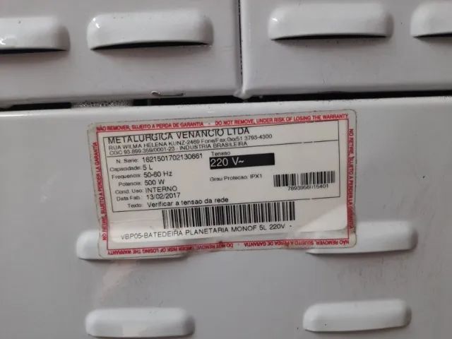 Batedeira Planetária 5 Litros Venâncio Vbp05 - Foto 2