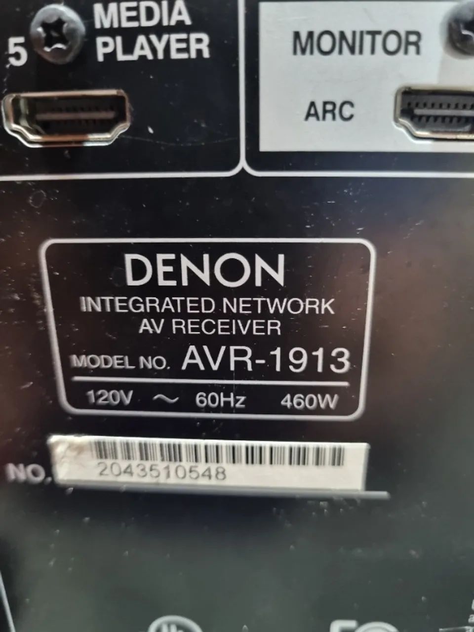 Receiver Denon AVR-1913 460 W
