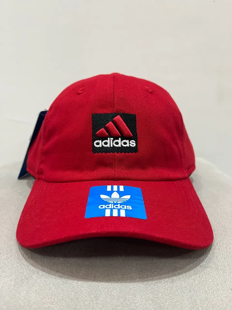 Boné Adidas 100% Algodão Vermelho 