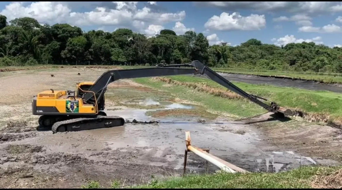 Braço longo escavadeira long reach