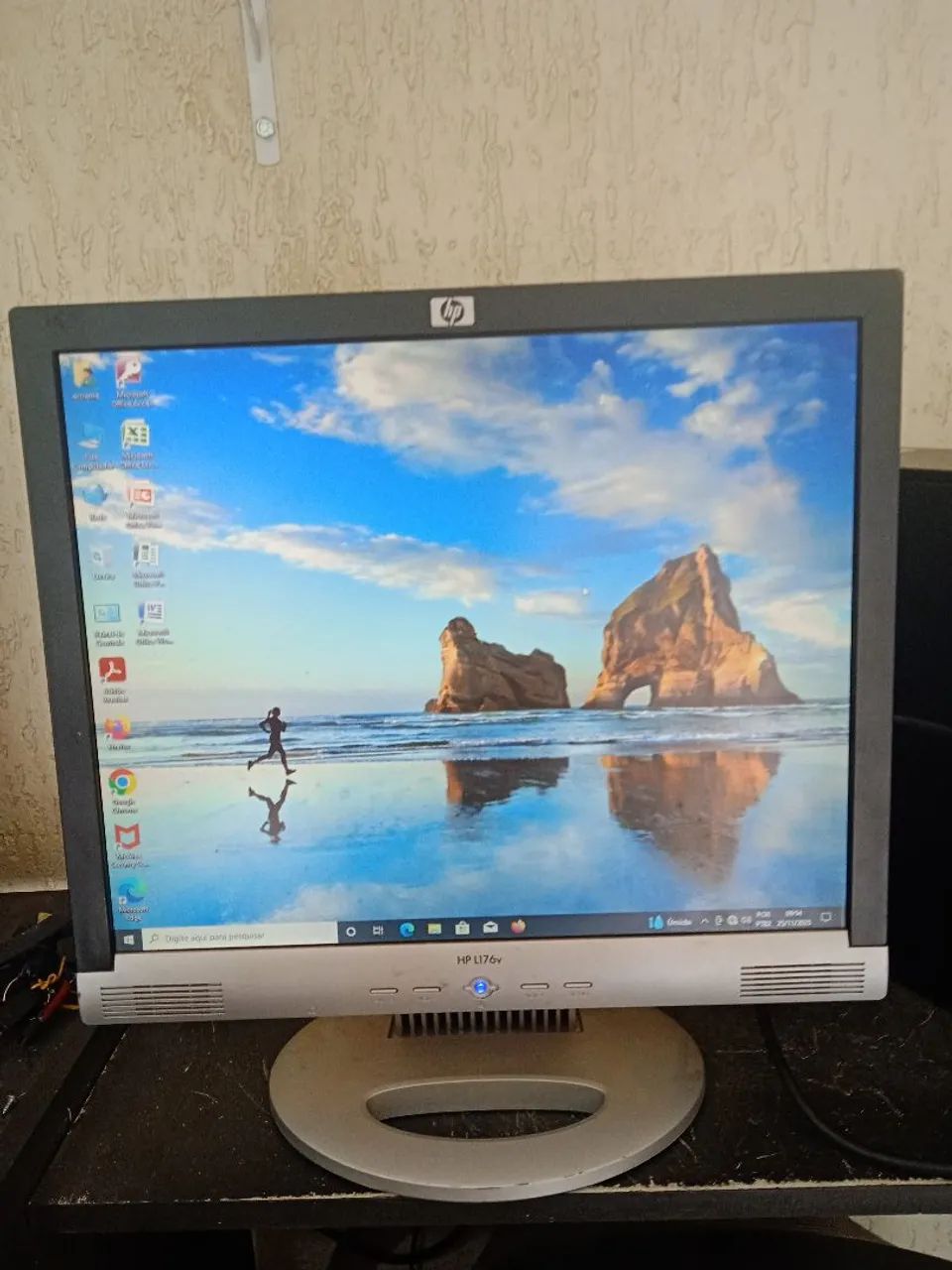 Monitor 17  polegadas hp completo