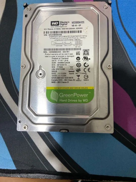 HD WD GreenPower 500GB AV-GP